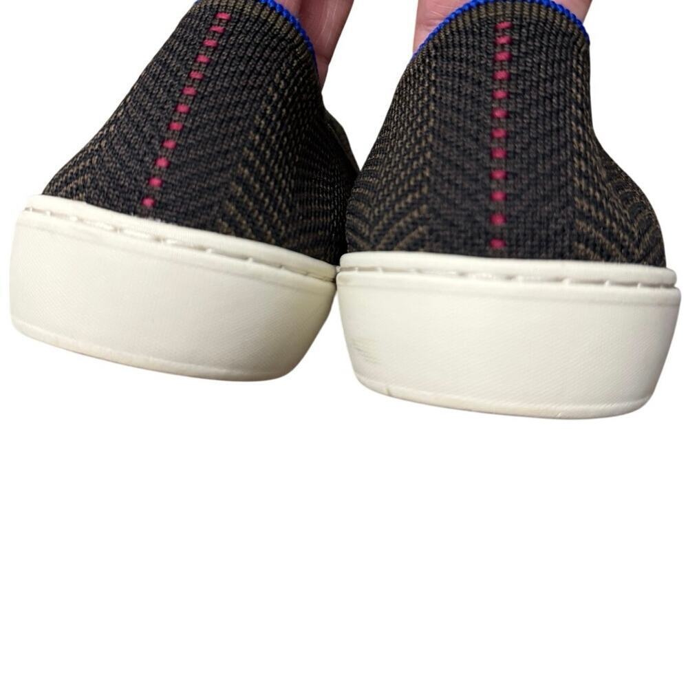 Rothy’s Original Slip On Sneaker in Dark Herringbone Sz 9 Washable - Picture 5 of 7